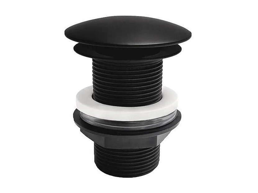 Vasque à encastrer rectangulaire 53x37cm + robinet et bonde noirs