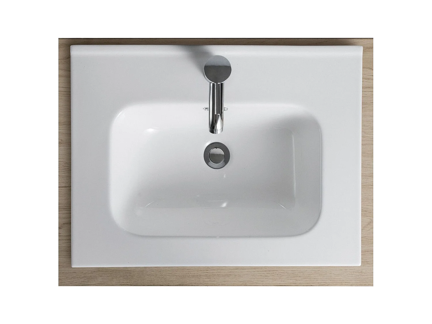 Lavabo da incasso in ceramica Ila