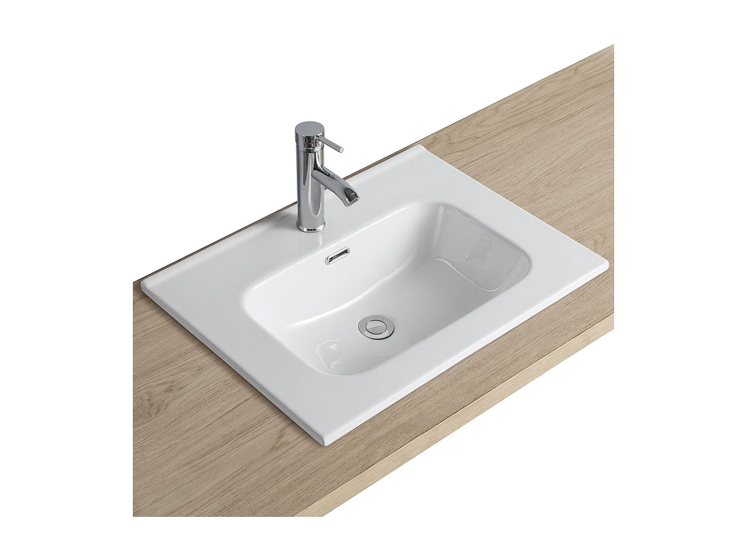 Lavabo da incasso in ceramica Ila
