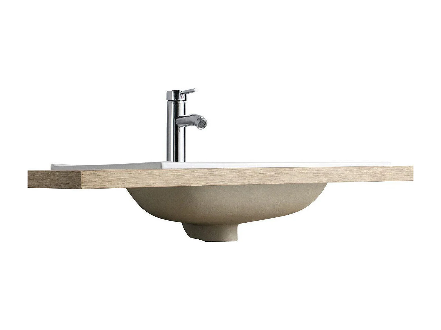 Lavabo da incasso in ceramica Ila