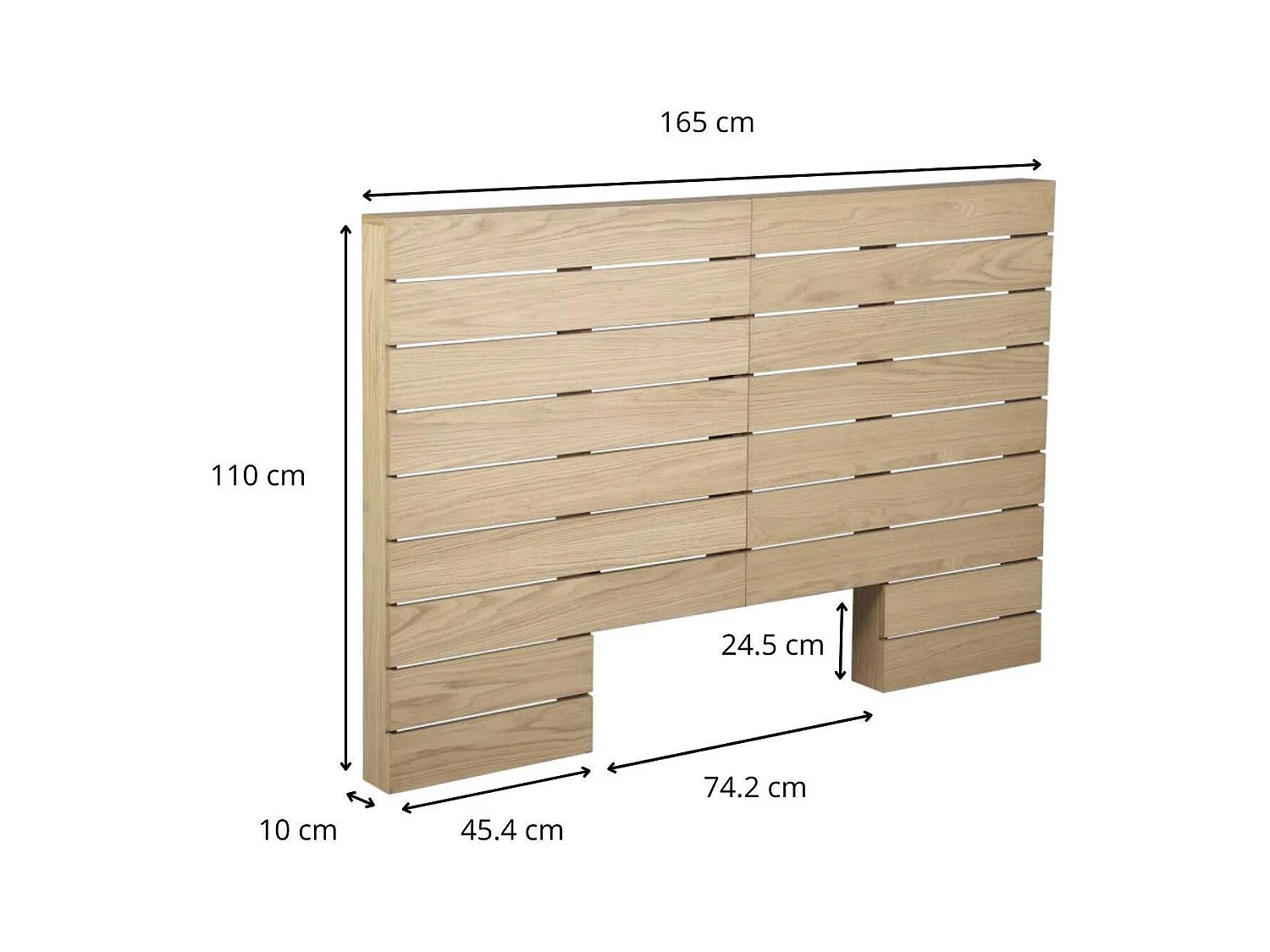 Kopfteil aus Holz 165x110 cm KABANN