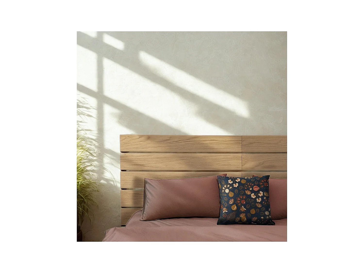 Tête de lit palette en chêne 165cm