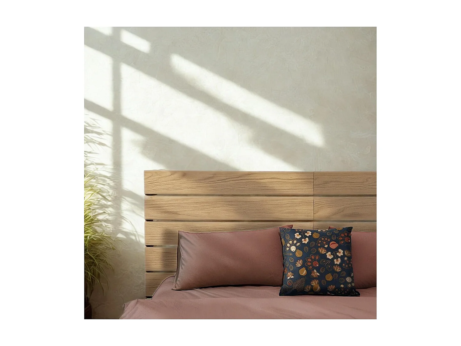 Tête de lit palette en chêne 165cm