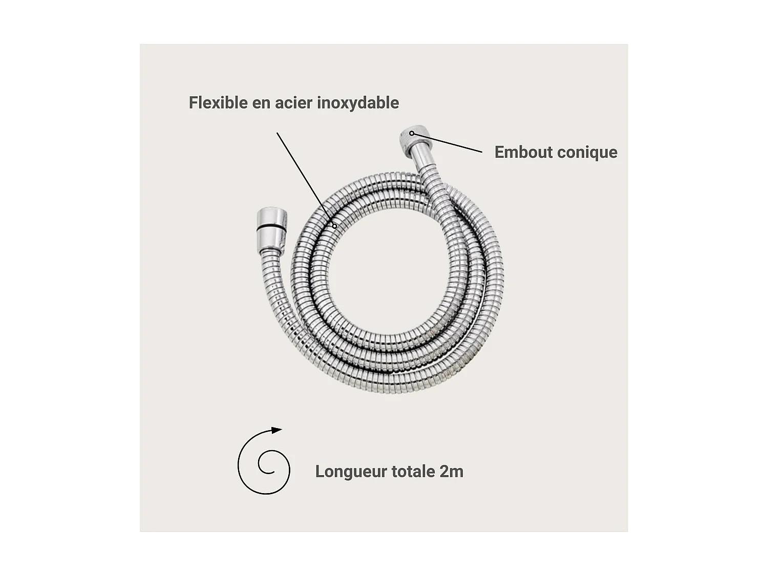Flexible de acero inoxidable AXON