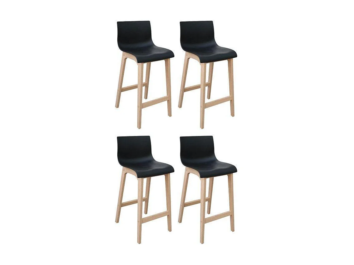 Set di sgabelli da bar in rovere TANNA da 65 cm