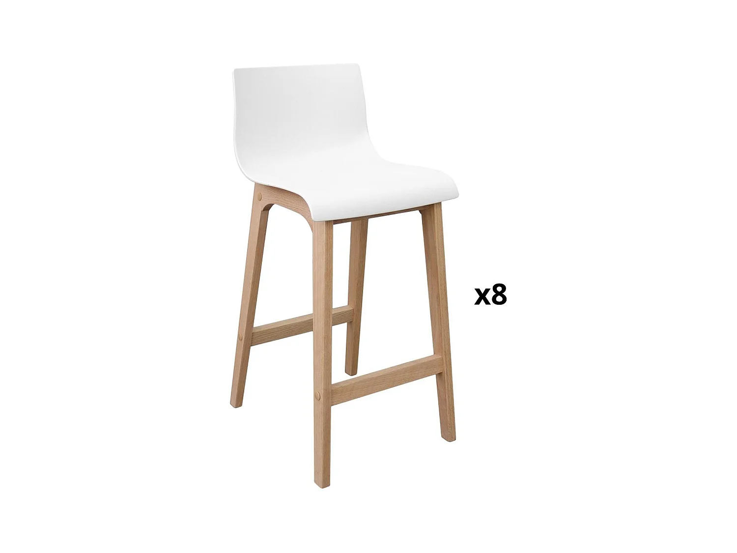 65 cm TANNA Barhocker aus Eiche