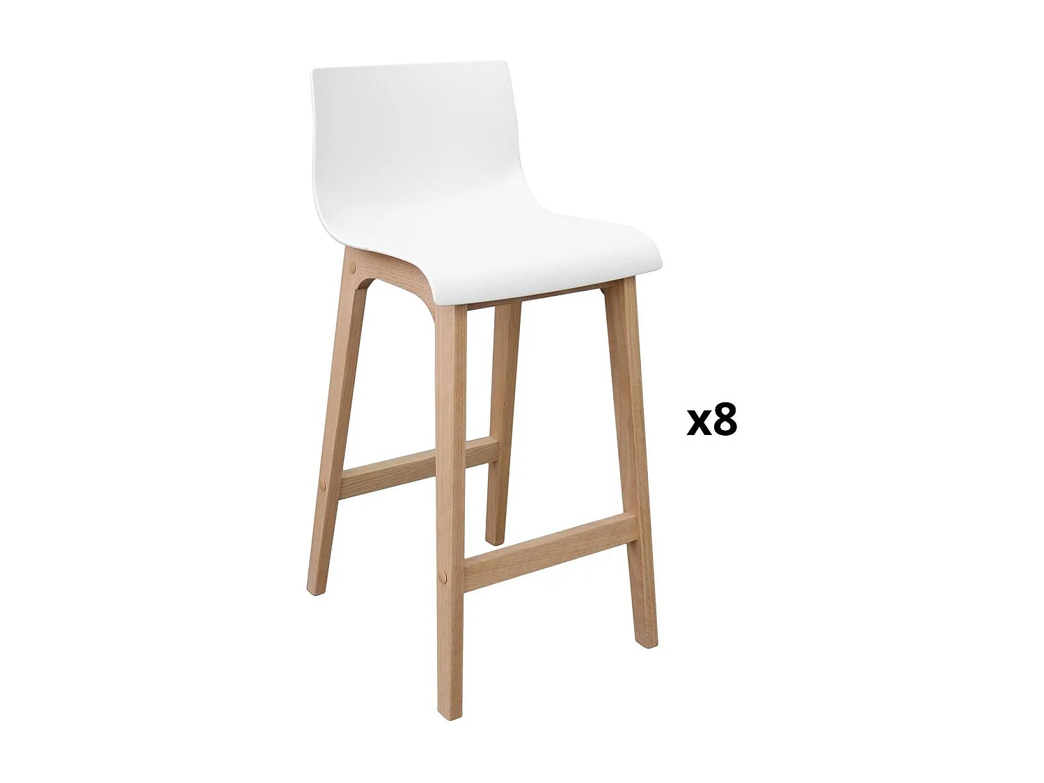 65 cm TANNA Barhocker aus Eiche