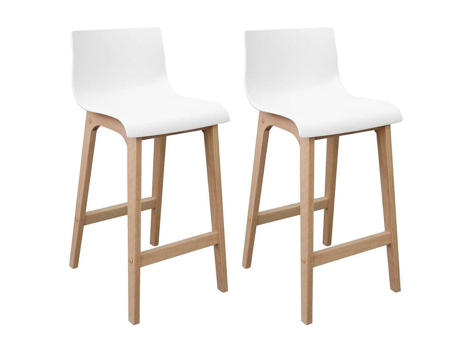 Set di sgabelli da bar in rovere TANNA da 65 cm