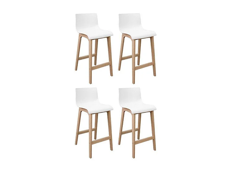 Set di sgabelli da bar in rovere TANNA da 65 cm