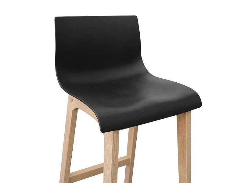 Lot de tabourets de bar en chêne 65cm TANNA