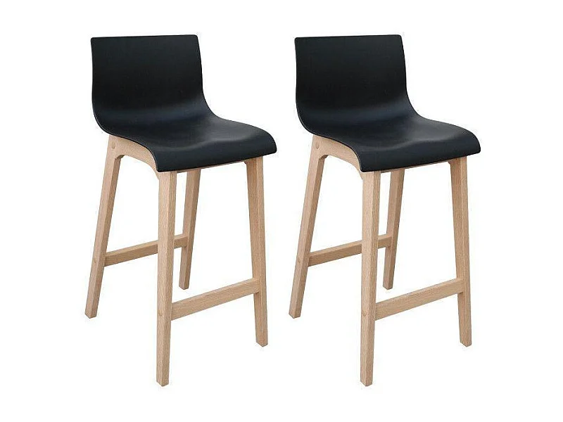 Set di sgabelli da bar in rovere TANNA da 65 cm