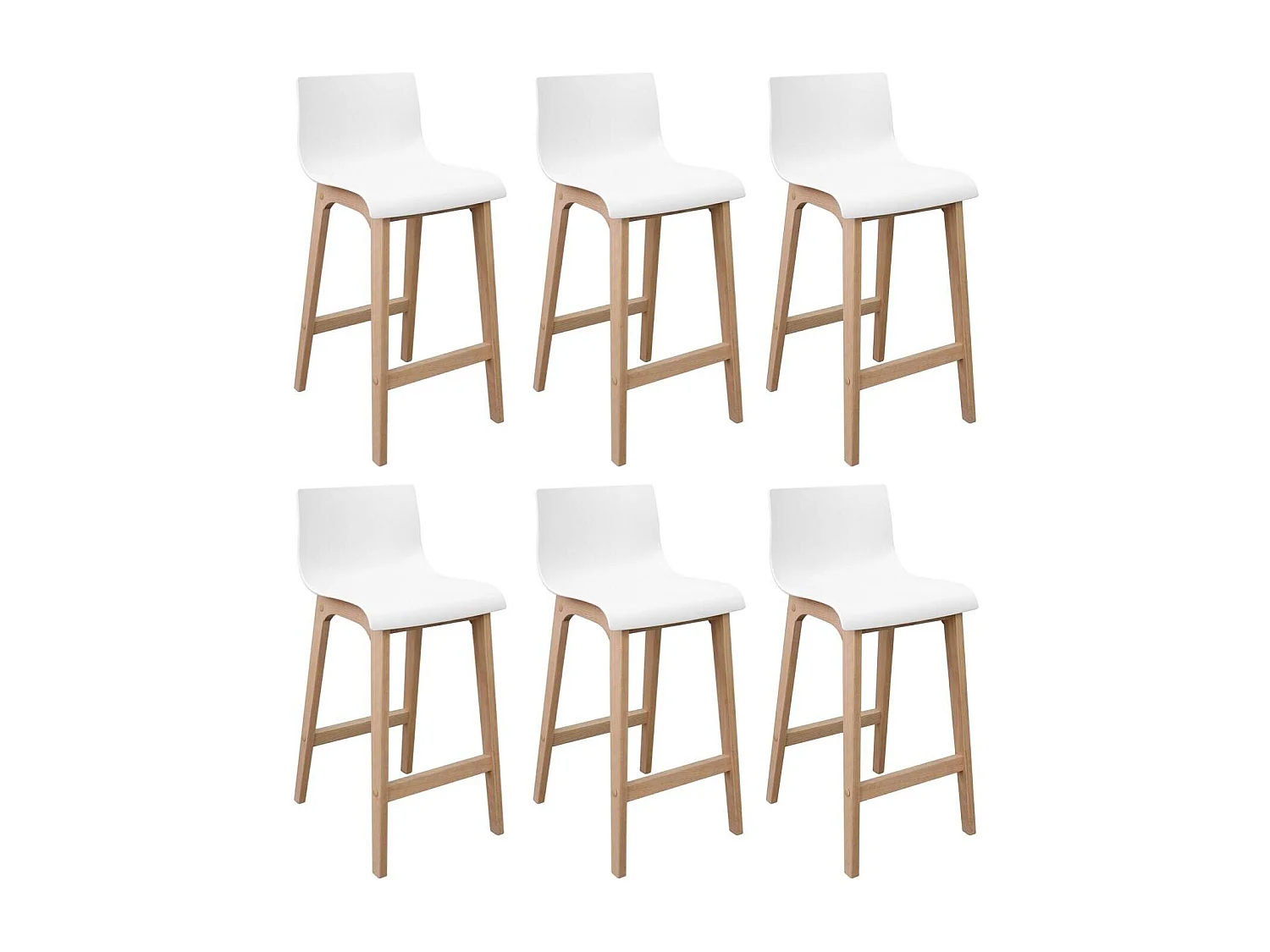 65 cm TANNA Barhocker aus Eiche