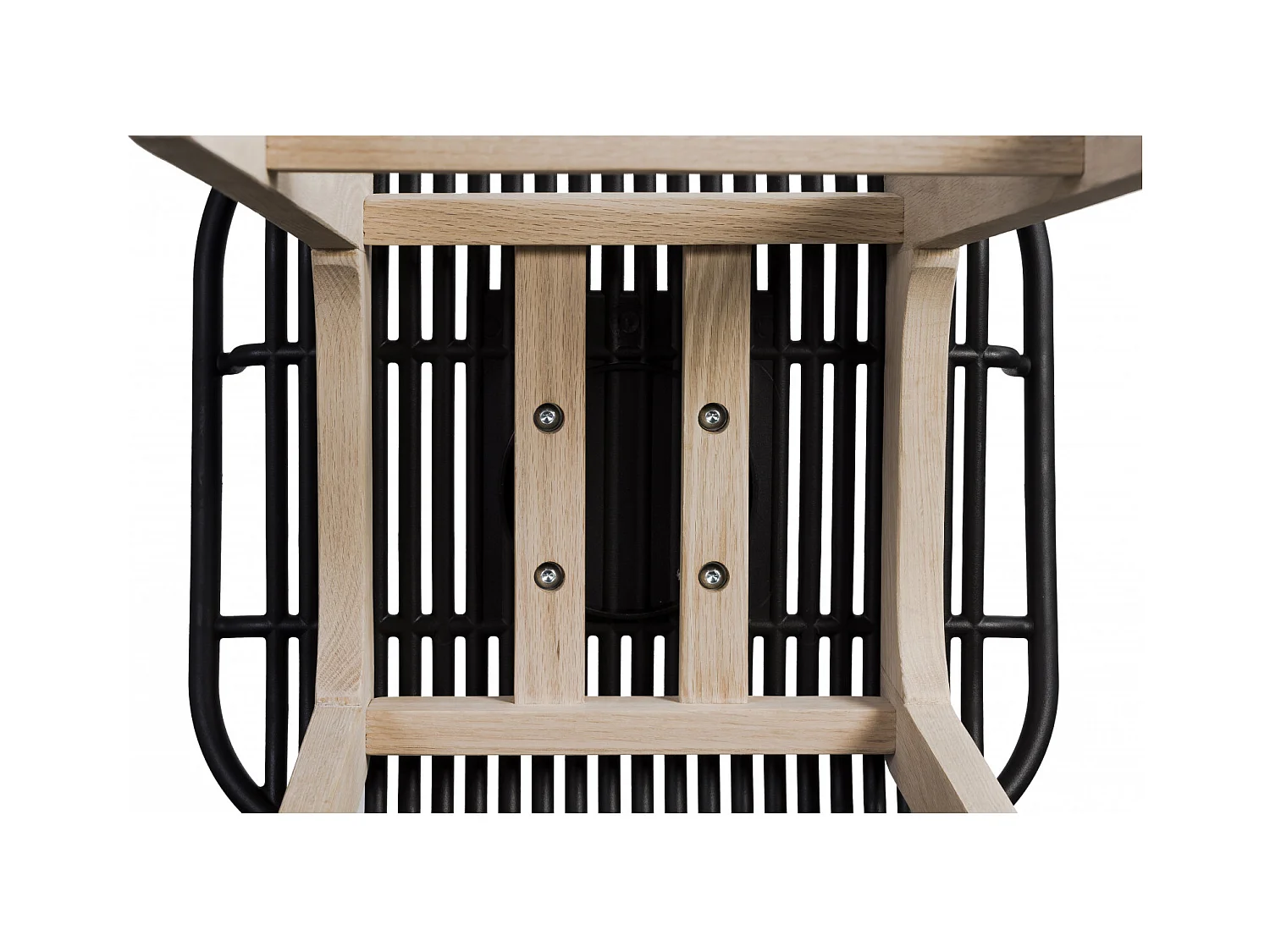 Set mit 65 cm großen Insel- und Barstühlen MALMO aus Eiche mit Kunststoffsitz