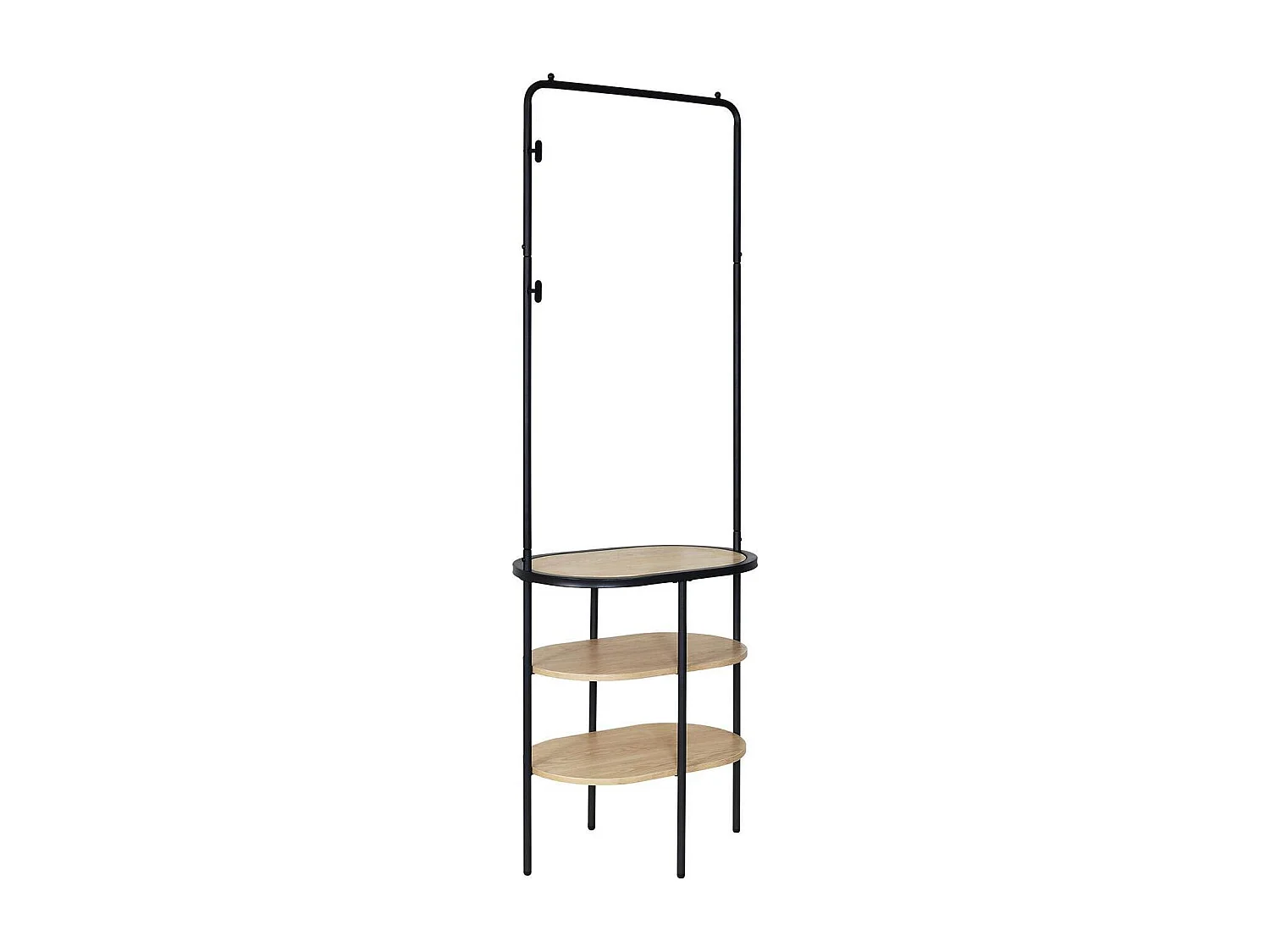 Puerta de guardarropa de metal y madera L60 x H180 cm WILKO