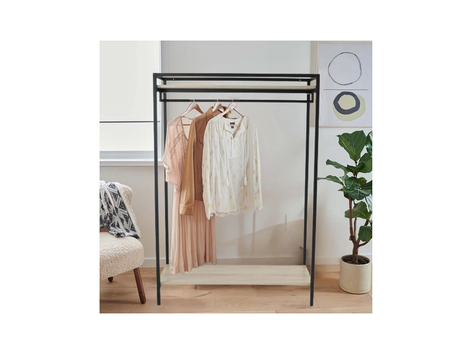 Appendiabiti in legno e metallo Cina