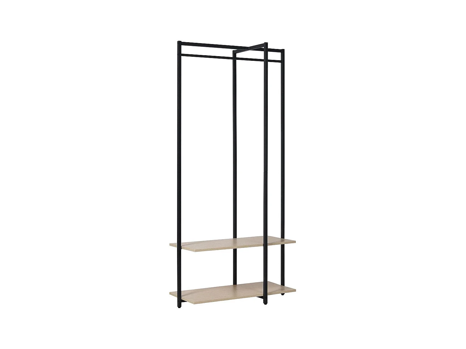 Kruis houten en metalen kledingrek