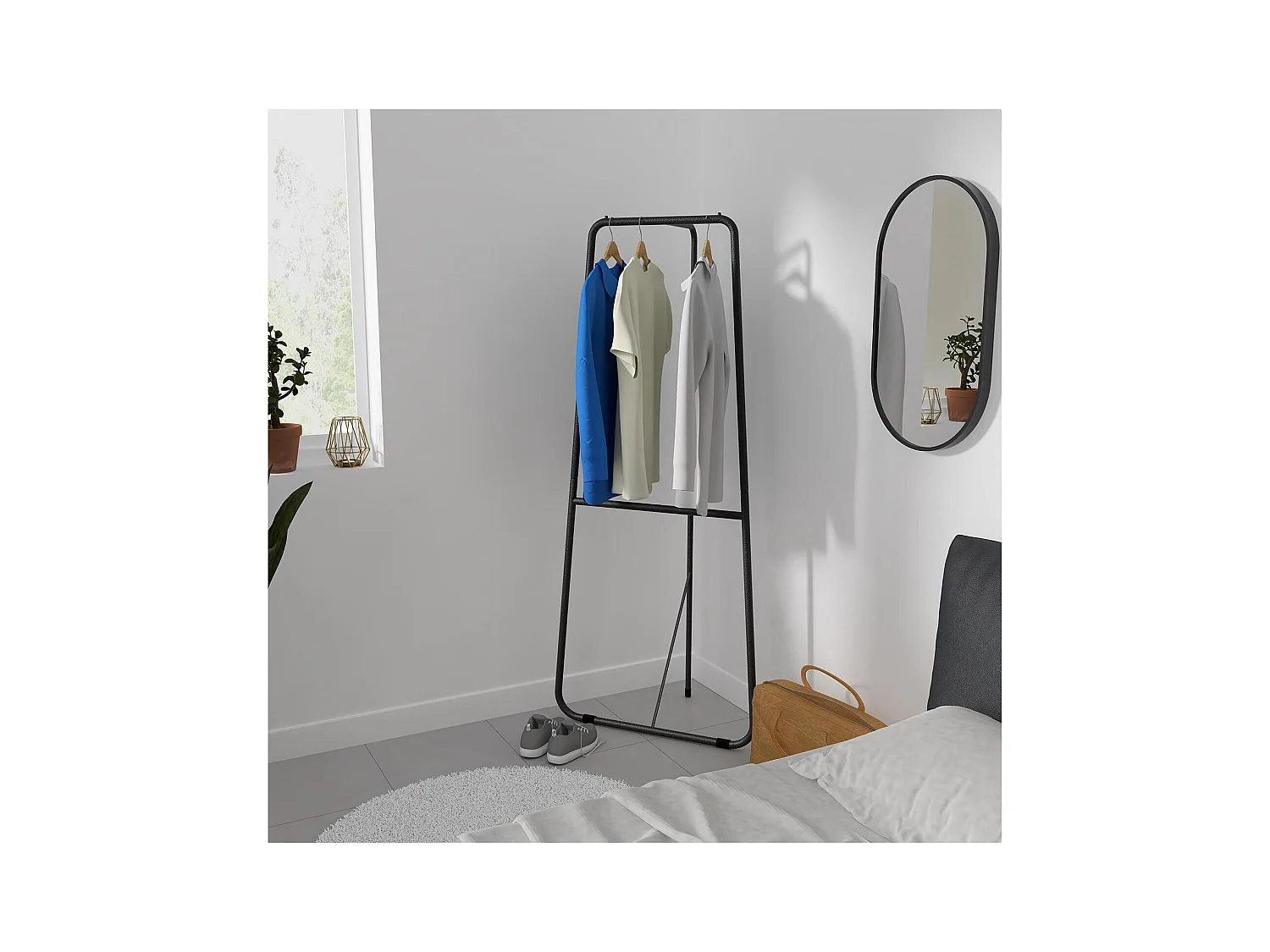 Eckkleiderständer Tania aus Metall