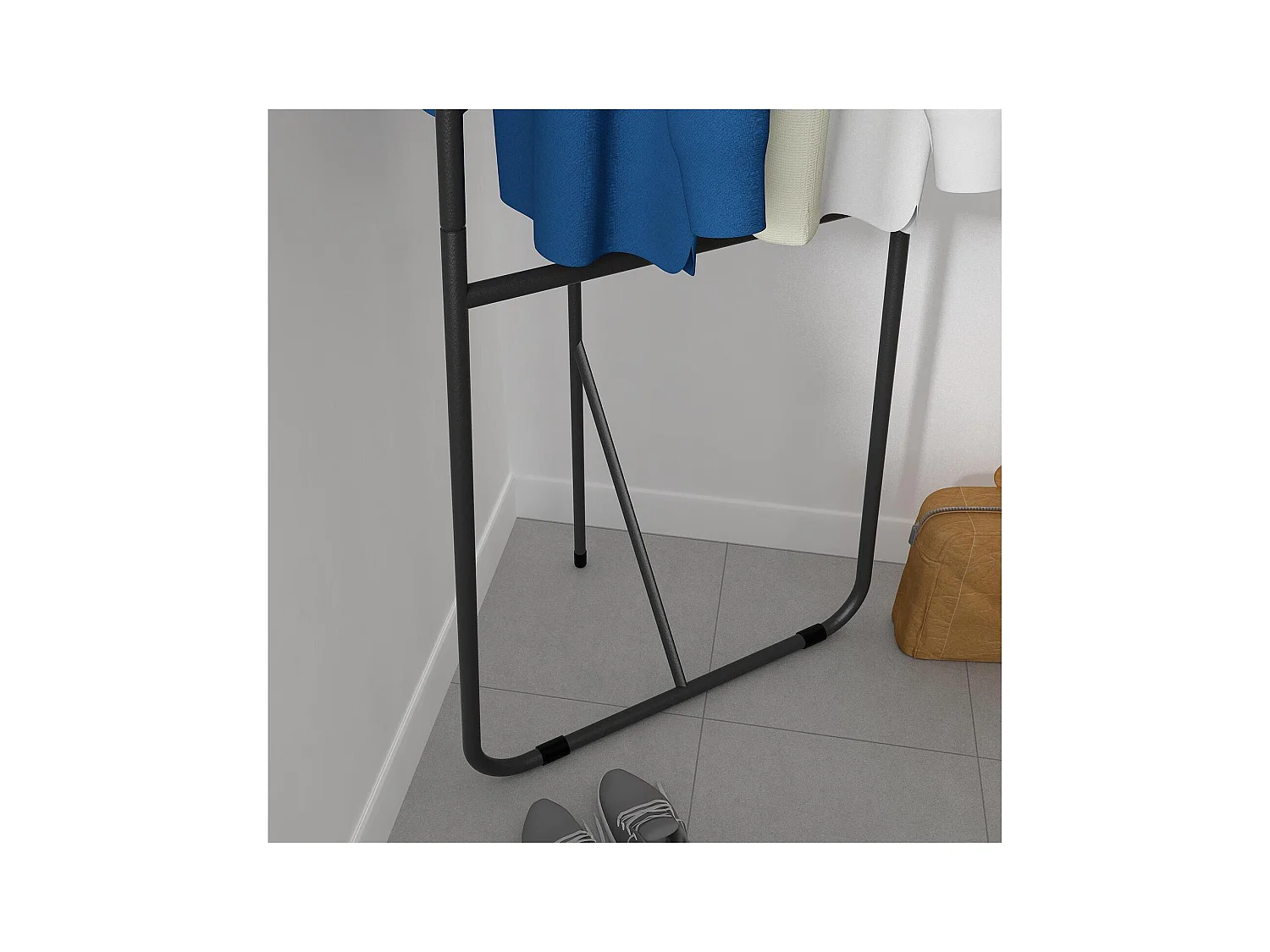 Eckkleiderständer Tania aus Metall