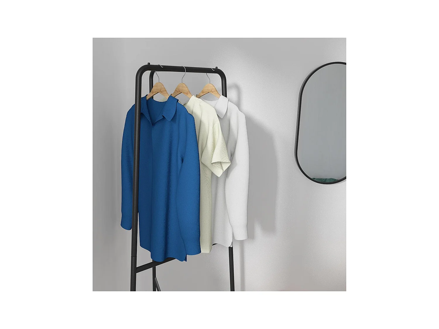 Eckkleiderständer Tania aus Metall