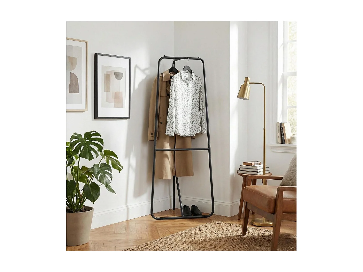 Eckkleiderständer Tania aus Metall