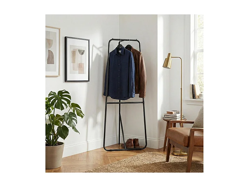 Perchero de esquina metálico Tania