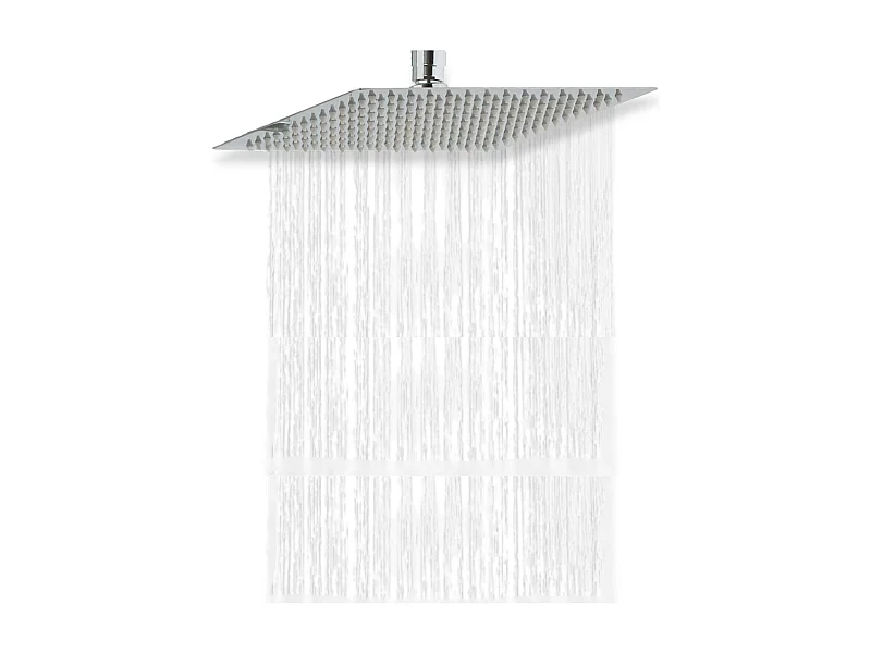 ZERRA quadratischer Duschkopf aus Stahl