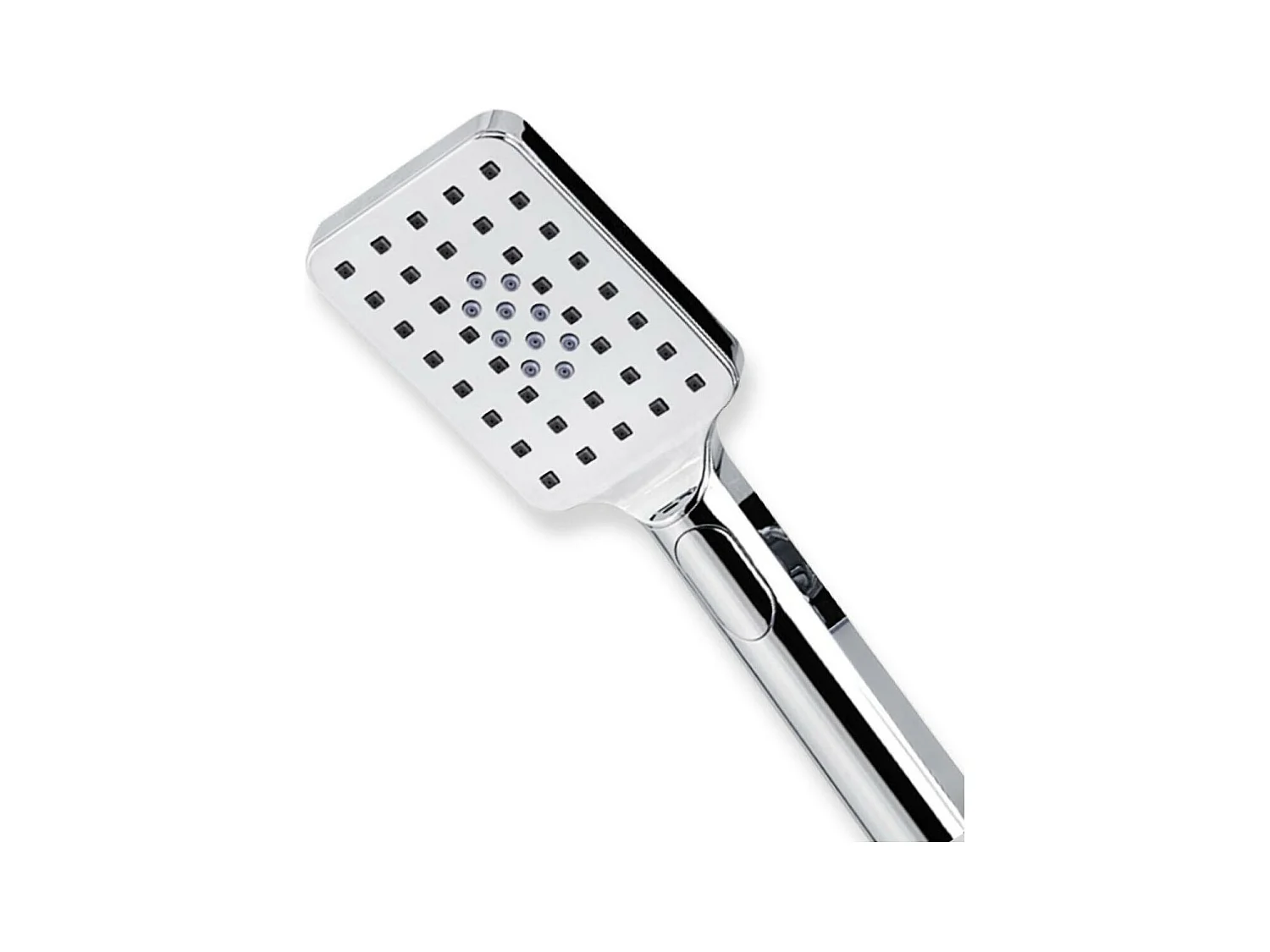 ELOA rechthoekige chromen douchekop met 3 stralen