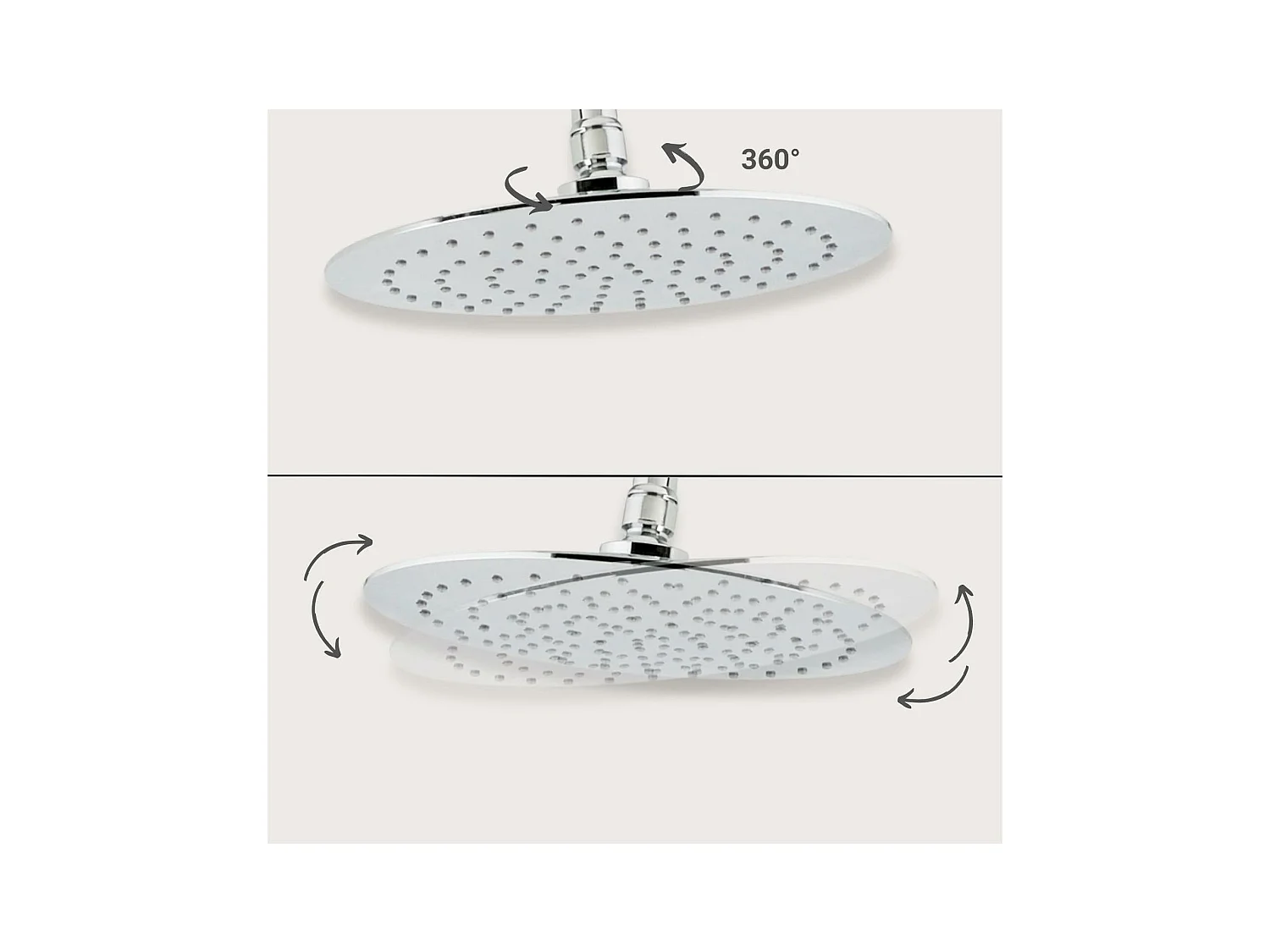 ALVEA ronde chromen douchekop