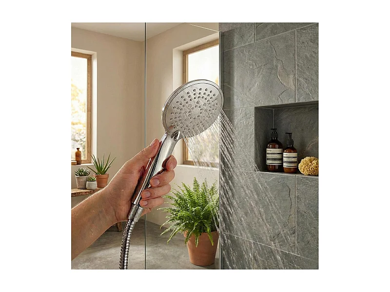 Douchette chromée 5 jets OLYNA