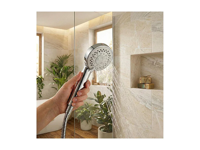 Douchette chromée 5 jets ONDRA