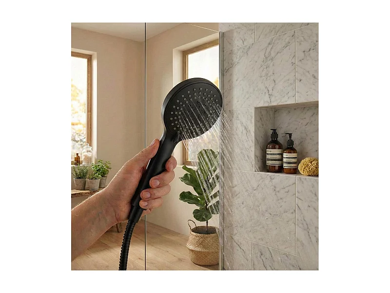 Douchette à tête ronde en ABS 3 jets