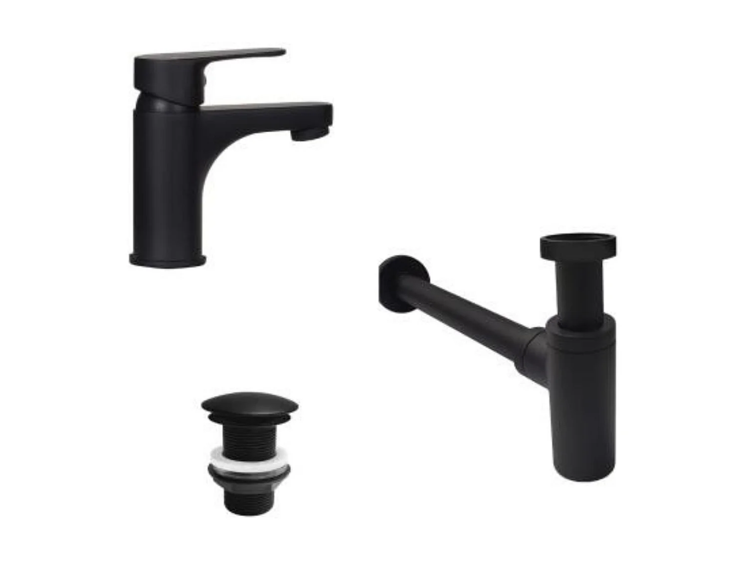 Grifo van pico bajo GRIFO + tik op LIV + sifon SIMON