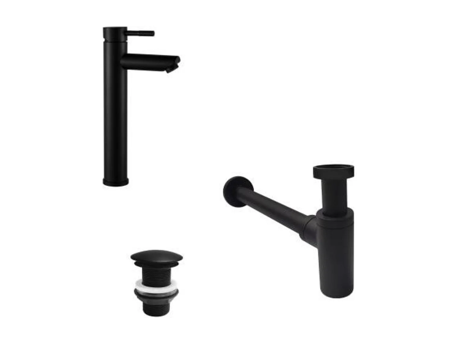 GRIFO hoge uitloop kraan + LIV afvoer + SIMON sifon