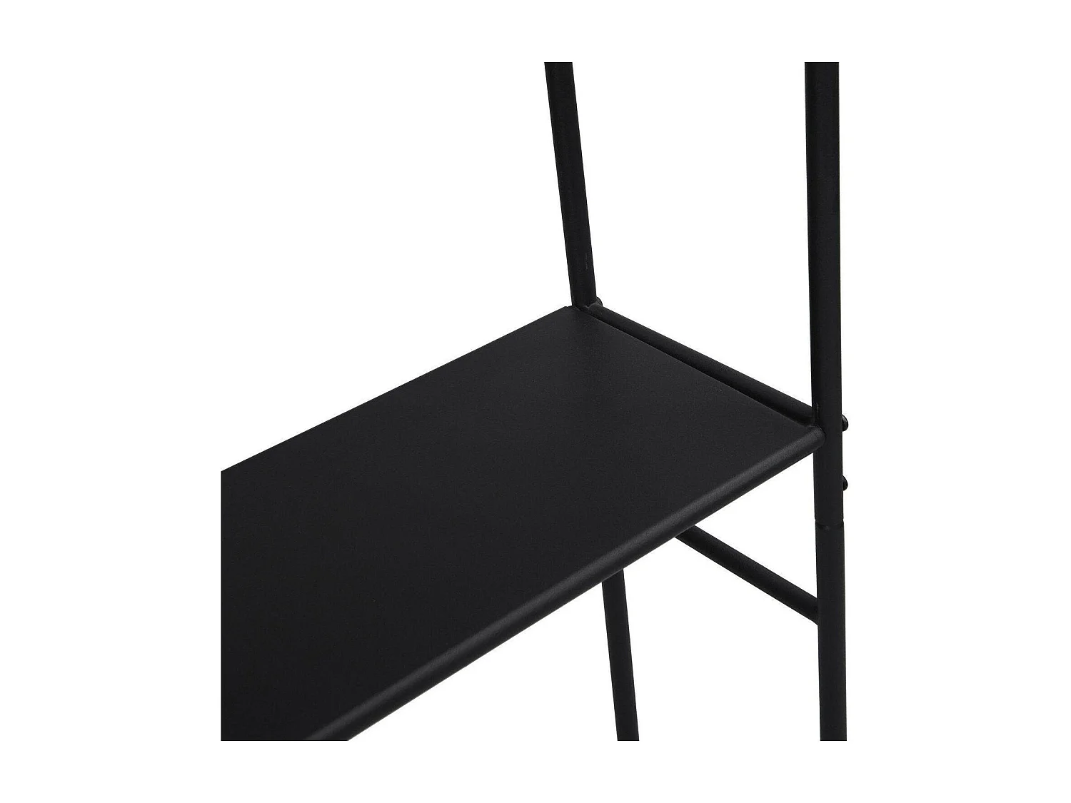 Etagère pont WC en métal noir 180x66cm