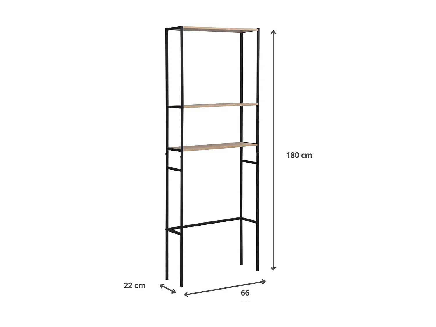 SAO Toilettenbrücke aus Holz und Metall