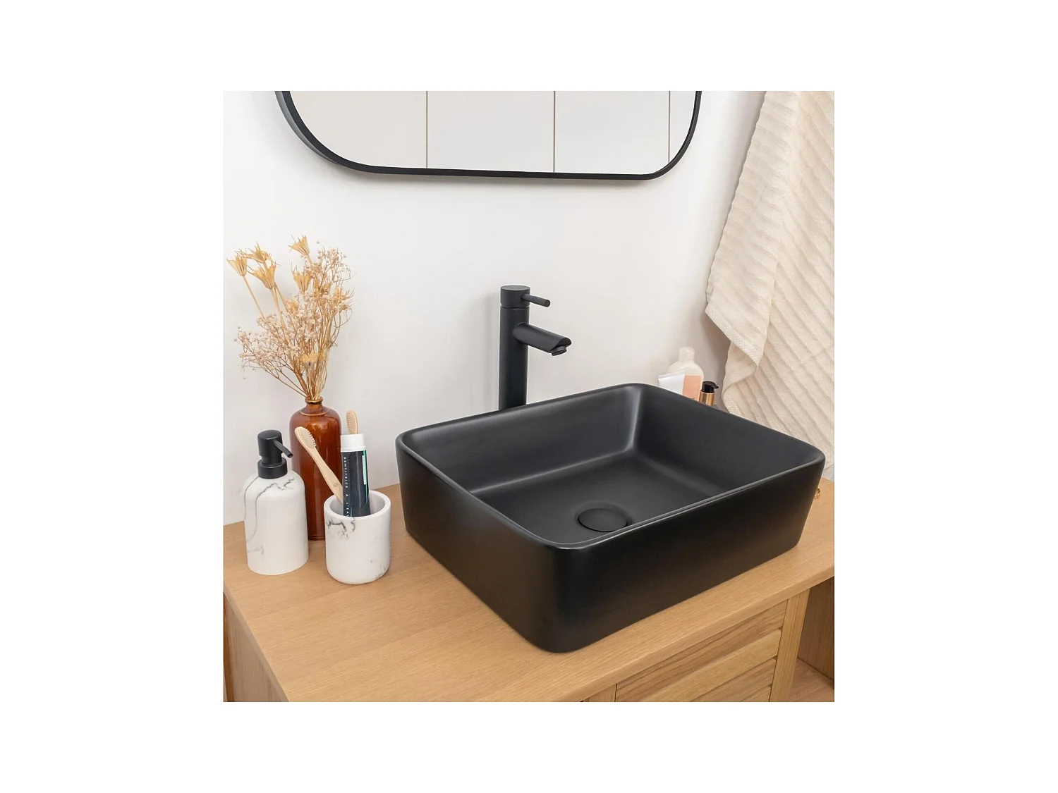 Lavabo de apoyo rectangular 48x37cm CLINT