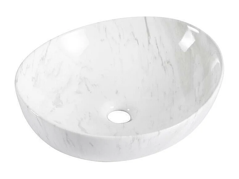ANNA ovale keramische opzetwastafel 42x37cm