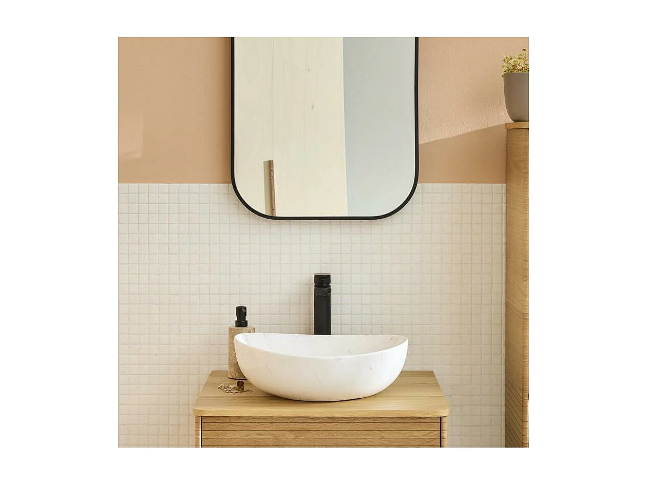 ANNA ovale keramische opzetwastafel 42x37cm