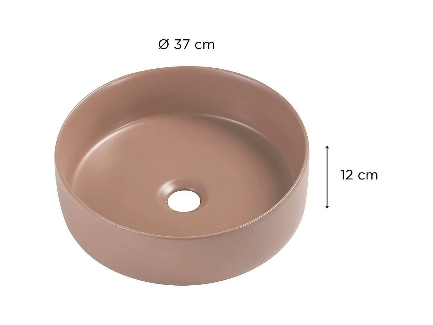 Rundes Aufsatzwaschbecken 36 x 36 cm DIEGO