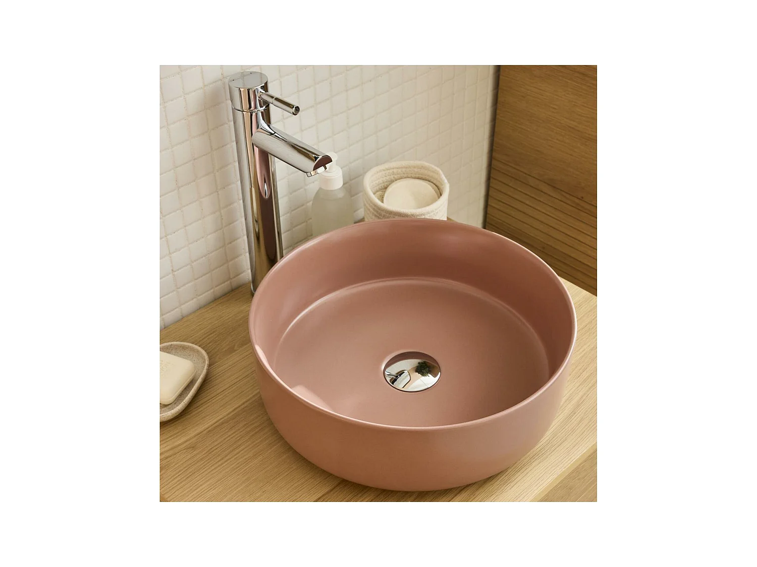 Rundes Aufsatzwaschbecken 36 x 36 cm DIEGO