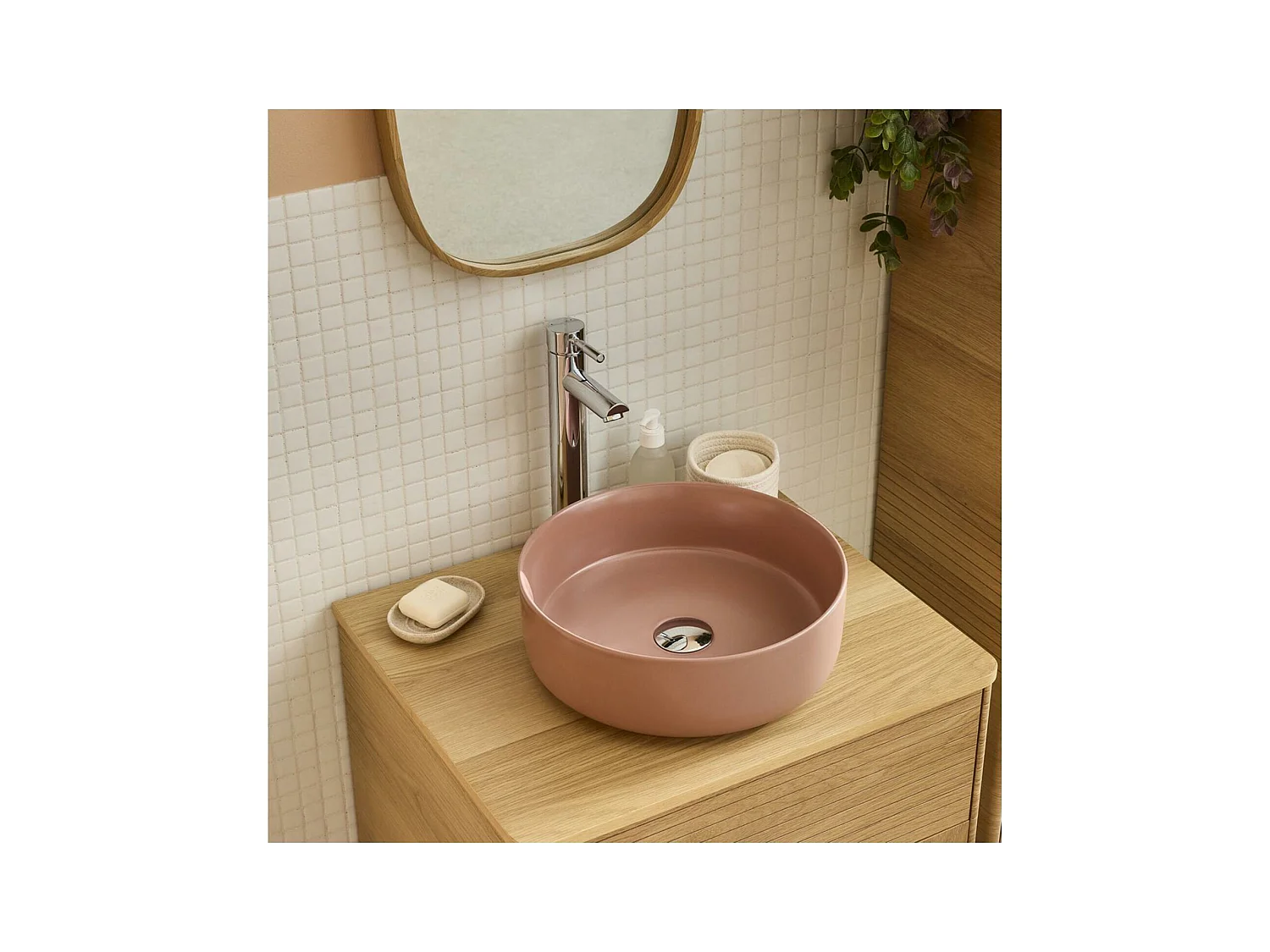 Vasque à poser ronde en céramique 36cm