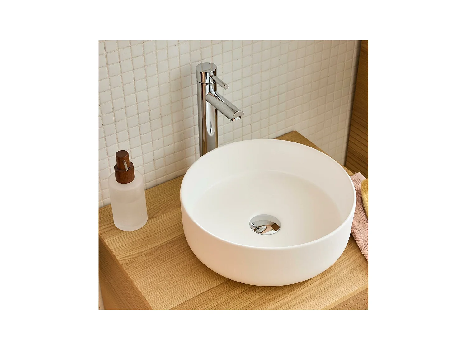 Rundes Aufsatzwaschbecken 36 x 36 cm DIEGO