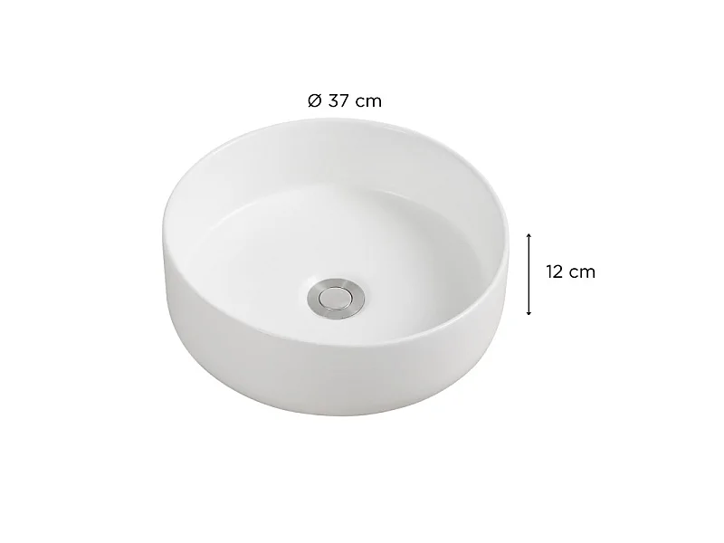 Ronde opzetwastafel 36 x 36 cm DIEGO
