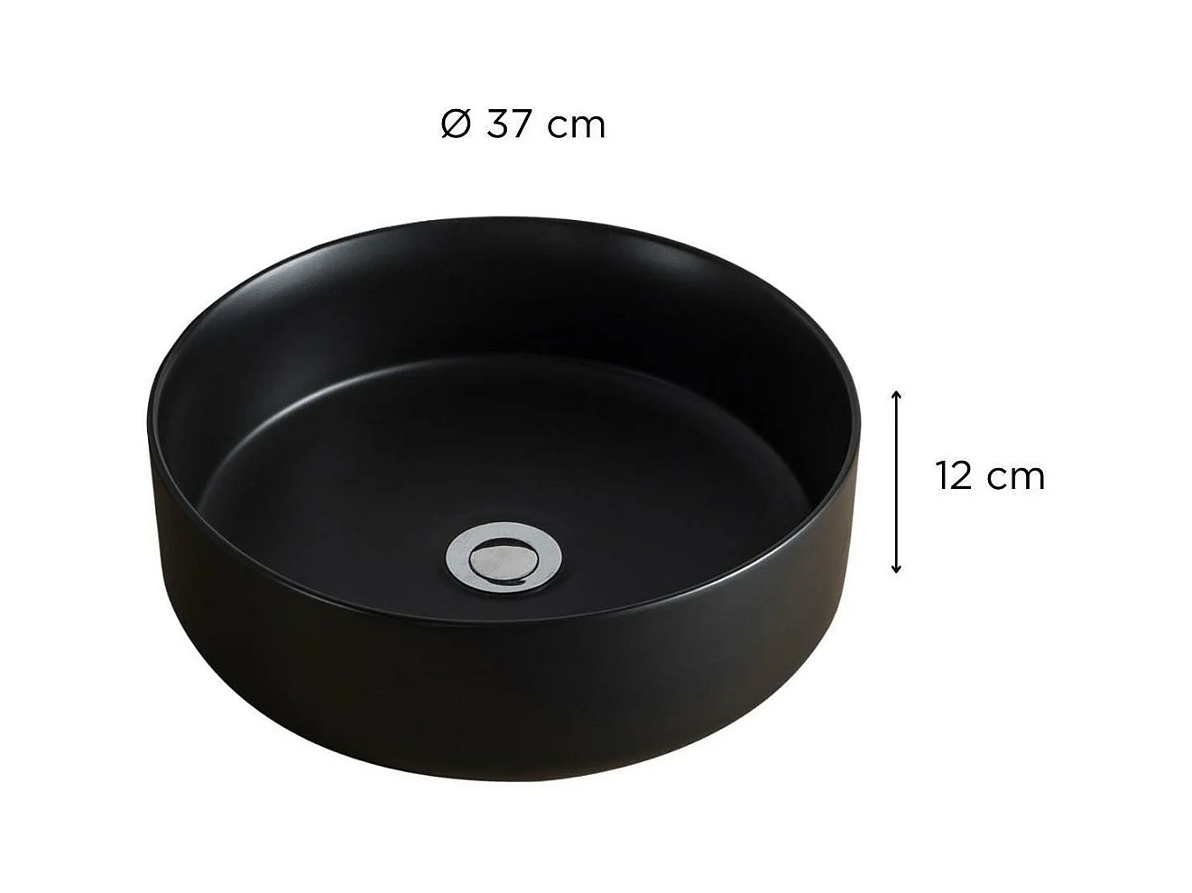 Rundes Aufsatzwaschbecken 36 x 36 cm DIEGO