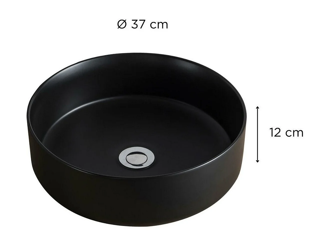 Ronde opzetwastafel 36 x 36 cm DIEGO