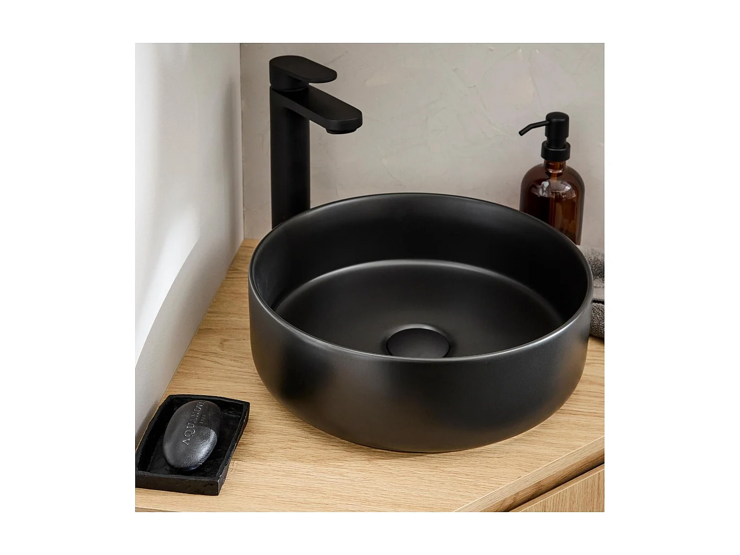 Lavabo da appoggio tondo 36 x 36 cm DIEGO