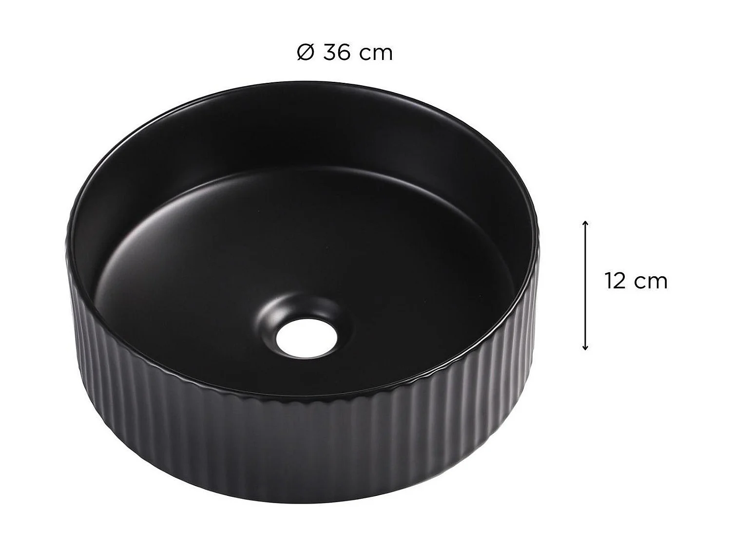 NELA ronde opzetwastafel 36 x 36 cm