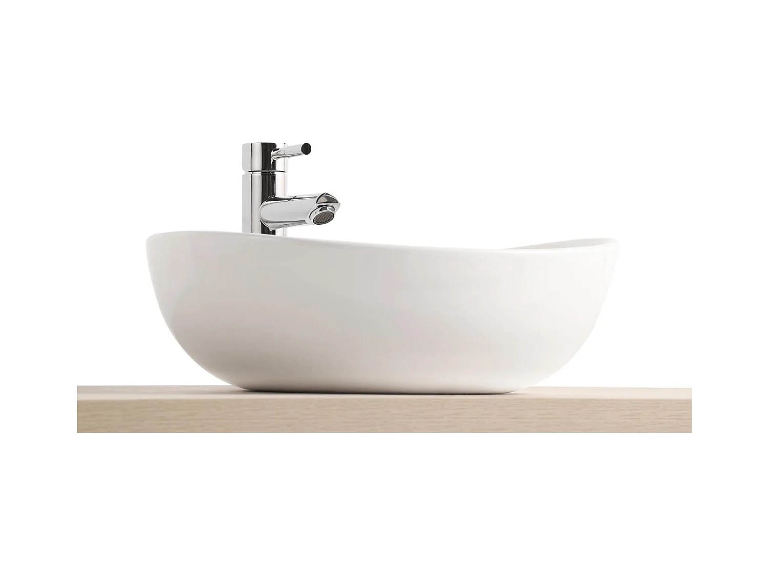 ANNA ovales Keramik-Aufsatzwaschbecken 42x37cm