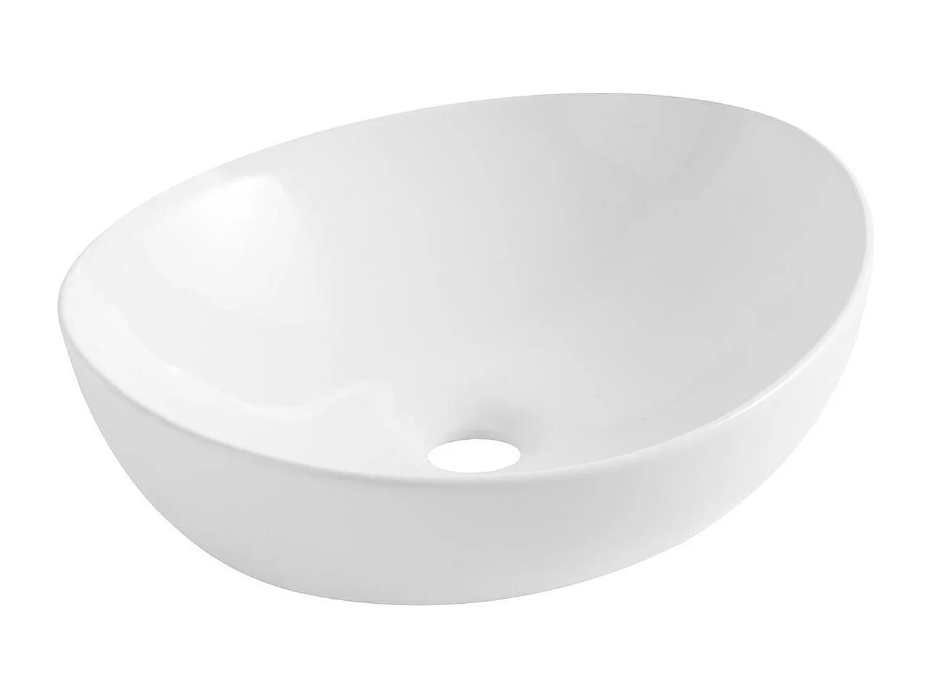 ANNA ovale keramische opzetwastafel 42x37cm