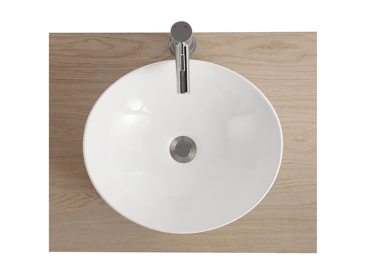 ANNA ovale keramische opzetwastafel 42x37cm